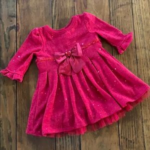 Red infants dress